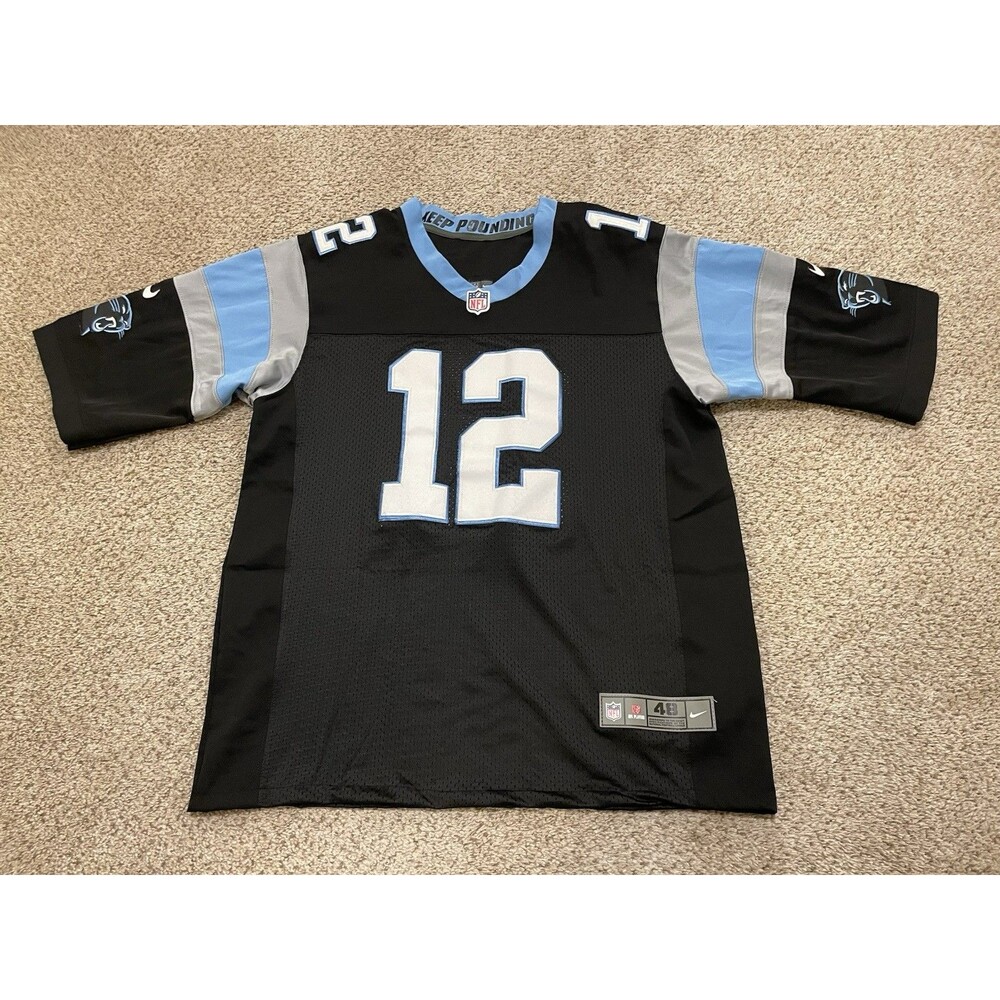 Nike Carolina Panthers DJ Moore #12 Jersey Mens 48 XL Black Stitched Original